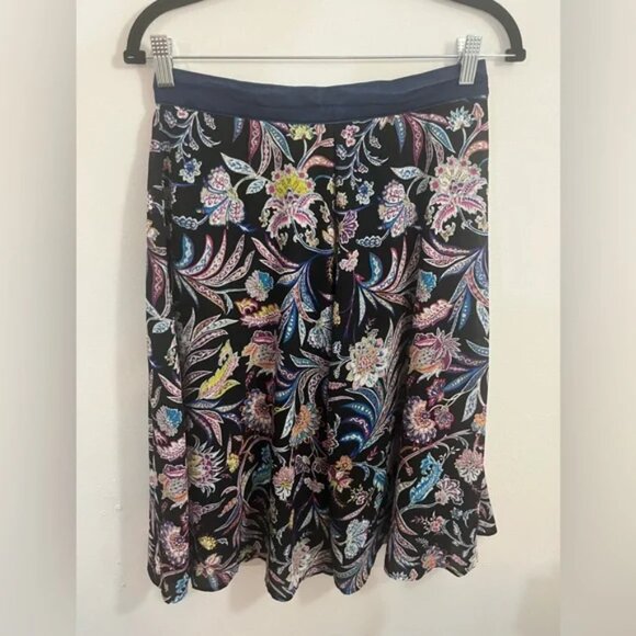 NWT Denim & Paisley Crop Top & Skirt Matching Set / Size 6 - Picture 7 of 15